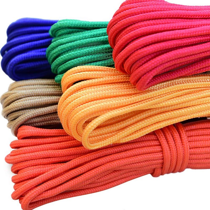 Yimaa 10 Pack Paracord 550 Assorted Colors Paracord Bracelet String Rope Outdoor Parachute Cord for DIY Manual Braiding, Lanyards, Keychain, Carabiner, Camping, 10 Colors 10 Feet - Image 3